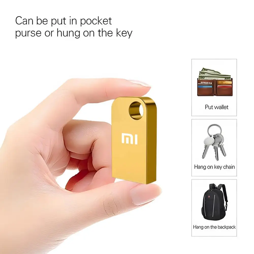 Высокоскоростной флэш-накопитель Xiaomi USB 3,0, флэш-накопитель 2 ТБ, 1 ТБ, Usb 3. 0, карта памяти 512 ГБ, флэш-накопитель, металлический Usb-диск для настольного ПК