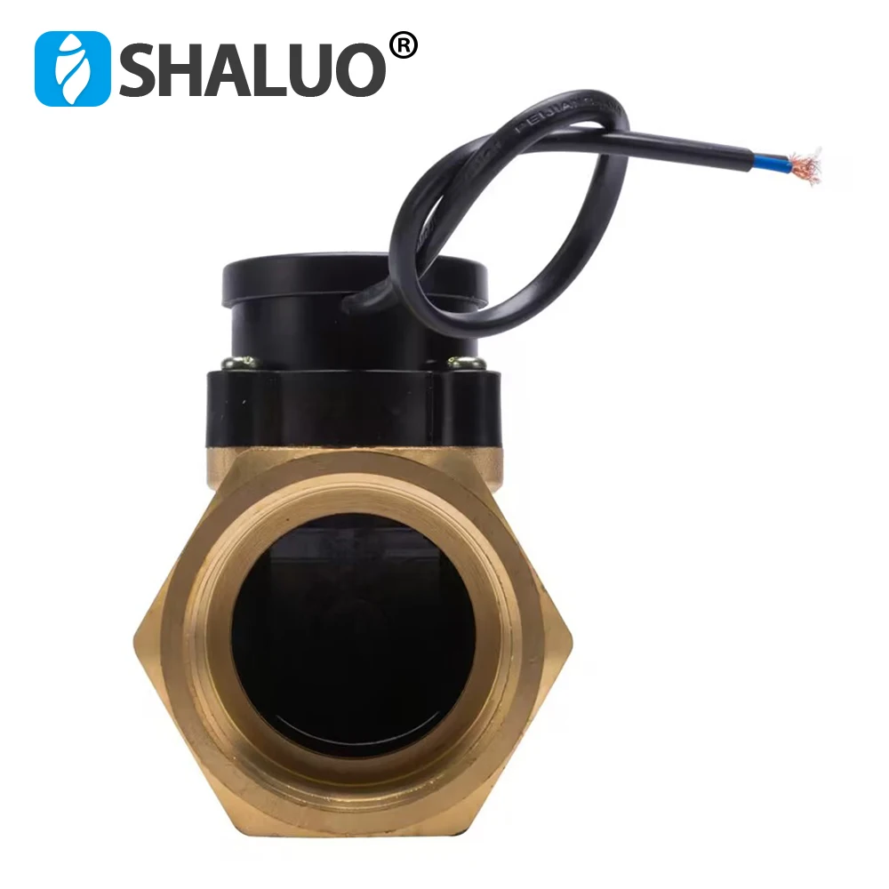 AC220V HT-800 1 Inch Boosting Circulation Water Pump Flow Sensor Switch Electronic Magnetic Pipe Pressure Control Valve 32MM