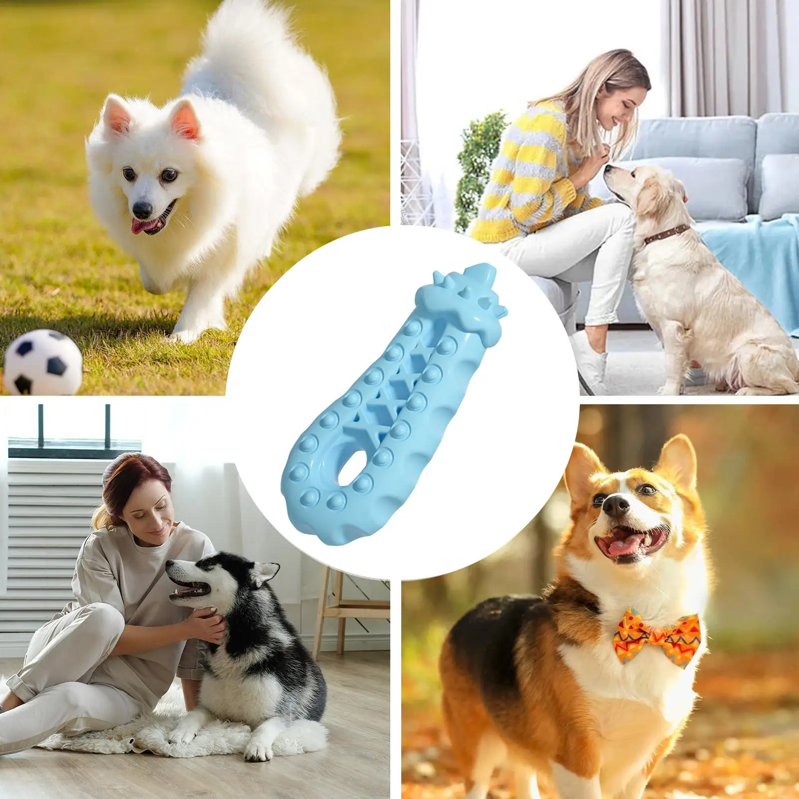 Giocattoli da masticare per cani Giocattoli da masticare per cani di piccola taglia con strumento per la pulizia dei denti di animali domestici a forma di melanzana per ridurre la noia Arricchimento estivo al coperto