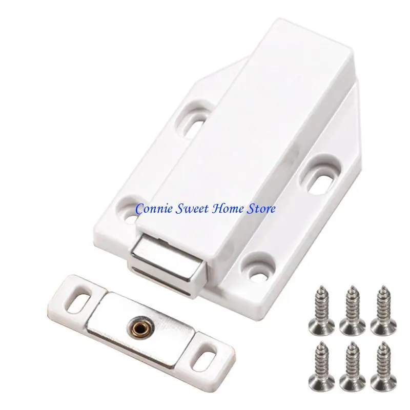 LXAF Invisible Press Release Cabinet Door Opener Strong ABS Steel Mechanism for Door