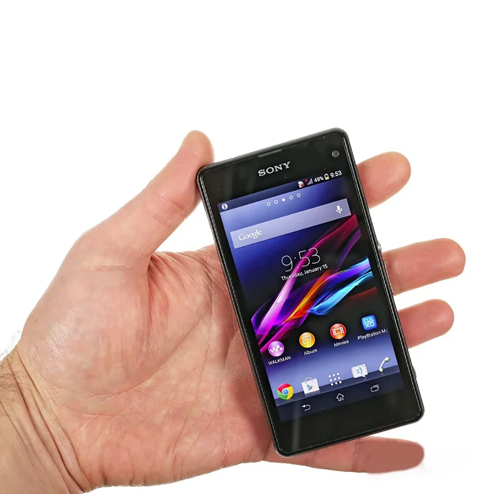 هاتف Sony Xperia Z1 Compact D5503 الأصلي Android 2GB RAM 4.3 "20.7MP 3G/4G رباعي النواة WIFI GPS 16GB Storage z1 مدمج