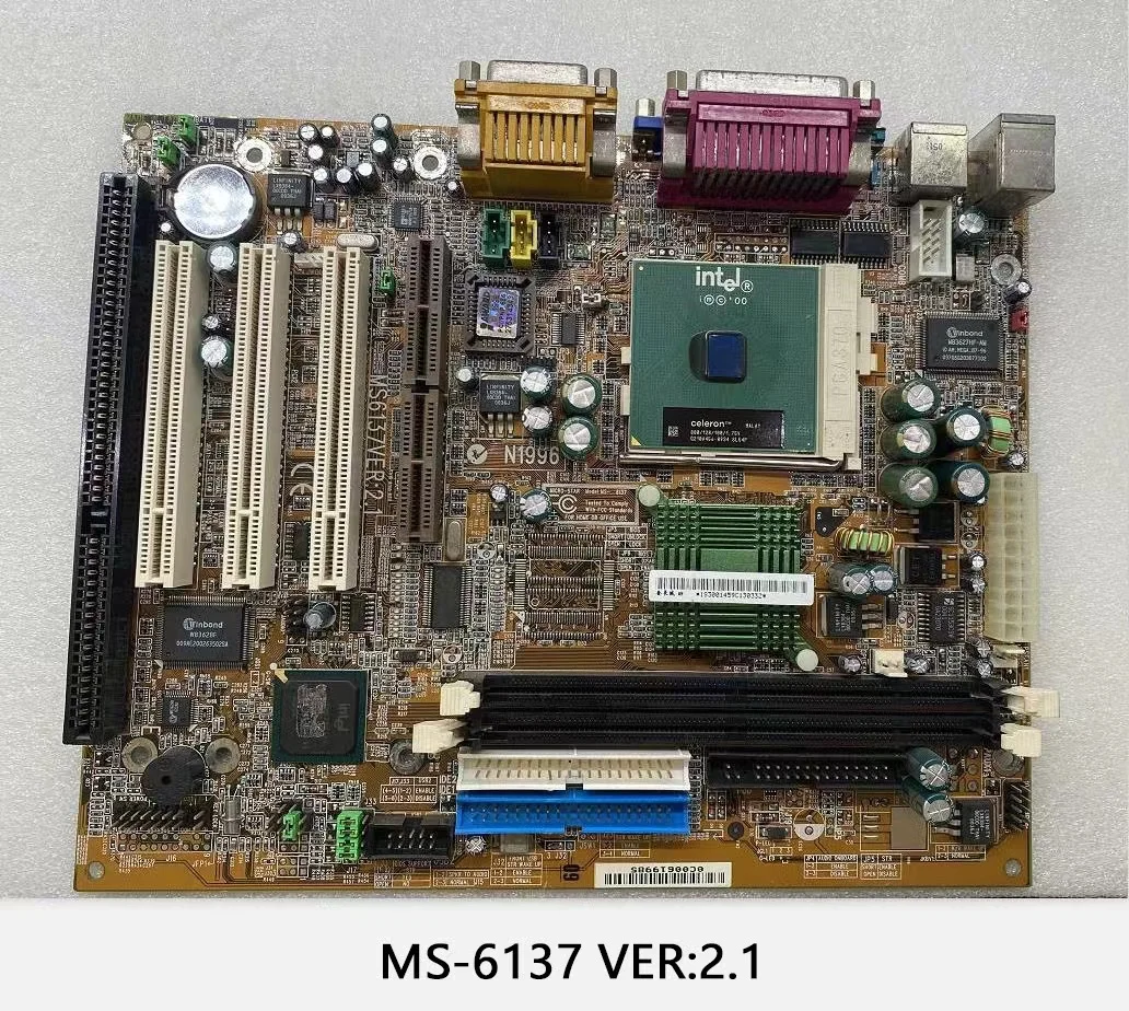 Second handMSI MS-6395, MS-6368 MS-6137 CNC Machine with ISA Slot HL Wire Cutting Card Special Motherboard Tested good