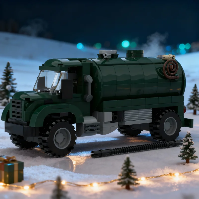 

Набор строительных блоков MOC: Модель городского септического грузовика, 228 деталей. Конструктор для сборки. Рождественский подарок. Идея для творчества и обучения.