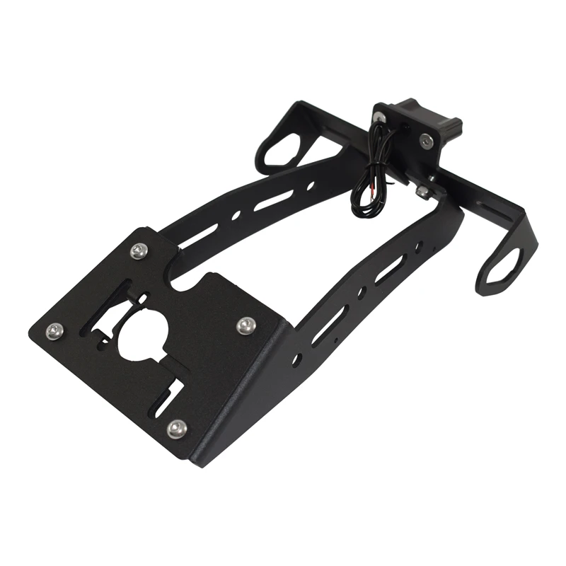 waase For Yamaha XSR900 XSR 900 2022 2023 2024 2025 License Plate Frame Holder Bracket Rear Eliminator Tail Tidy w/ LED Light