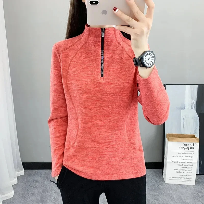 

Корейская женская модная одежда больших размеров 4XL: зимняя тонкая бархатная кофта-пуловер с пэчворком, осенний женский топ с воротником-стойкой