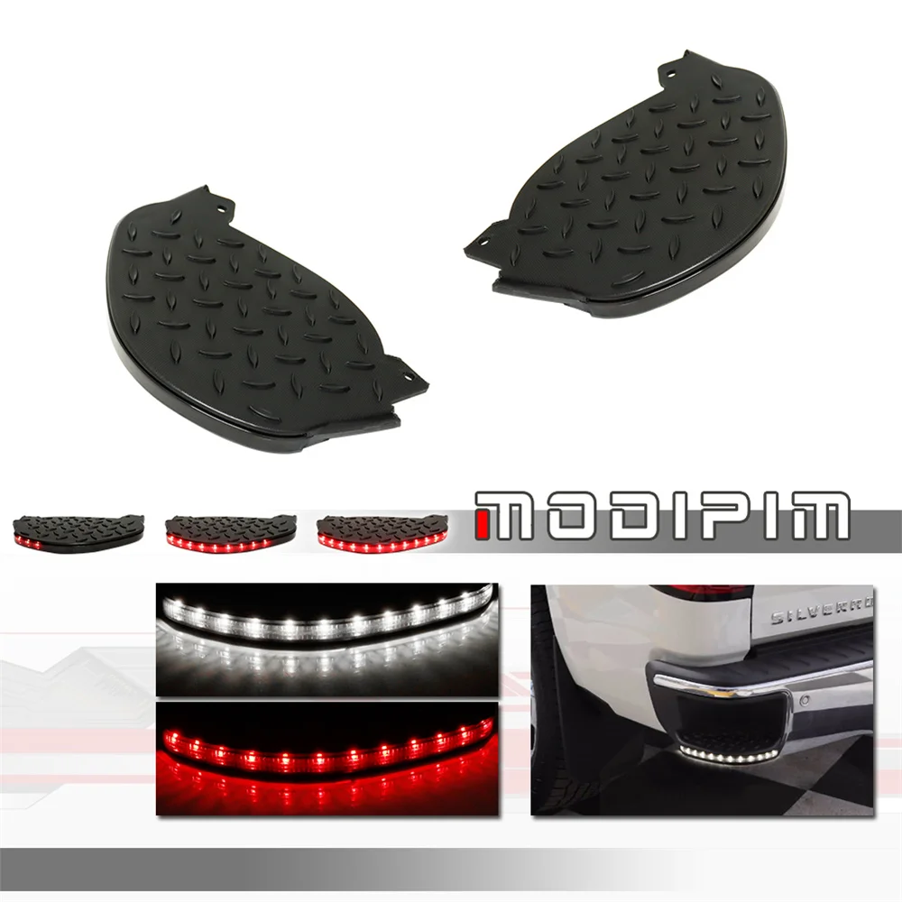 Car LED Rear Bumper Step Pad Tail Lights For Chevrolet Silverado 1500 LD 2500/3500 HD For GMC Sierra 1500 Limited 2500/3500 HD