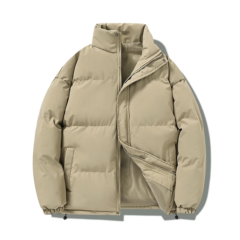 

Outdoor Cycling Sports Camping Leisure Versatile Men Fashion Travel Business Windproof Thick and Warm Solid-color Cotton Jacket