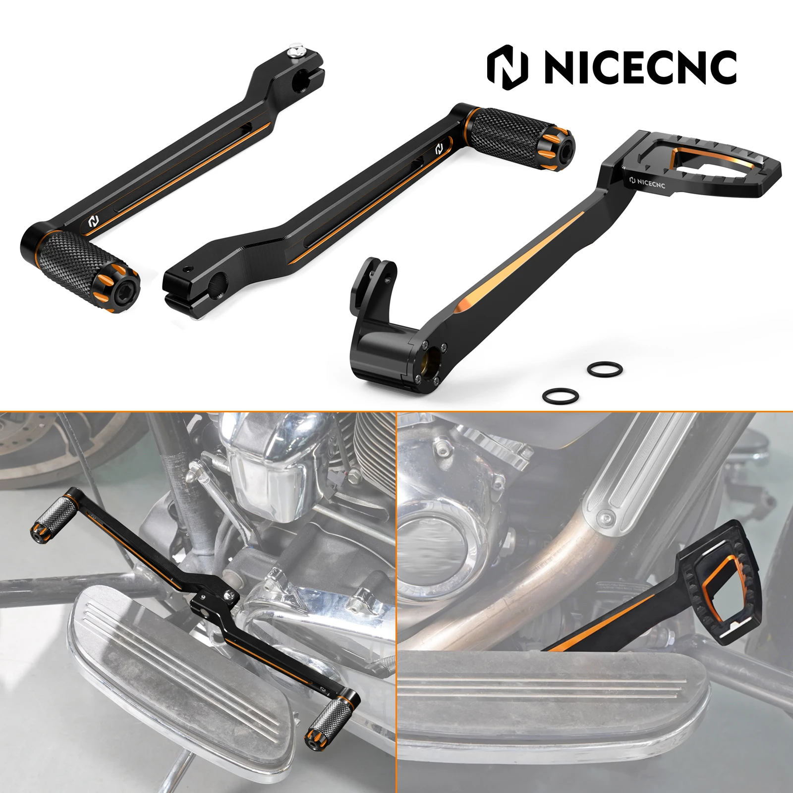 

Motorcycle Foot Brake Pedal Gear Shifter Levers for Harley Road Glide FLTRX 2015-2024 CVO Road Glide ST/Special/Ultra/Limited