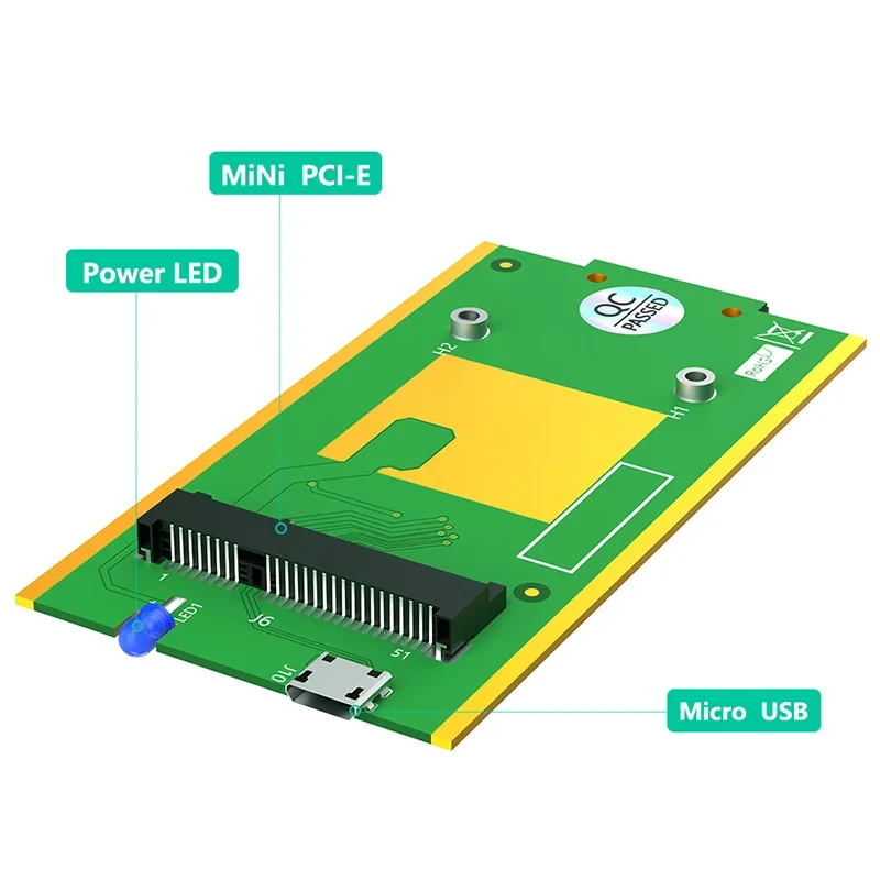 NIEUWE Mini PCIE naar USB Adapter Converter met SIM-kaartsleuf Ondersteuning WWAN/LTE/3G/4G Mini PCI Express WiFi Module voor Laptop Desktop