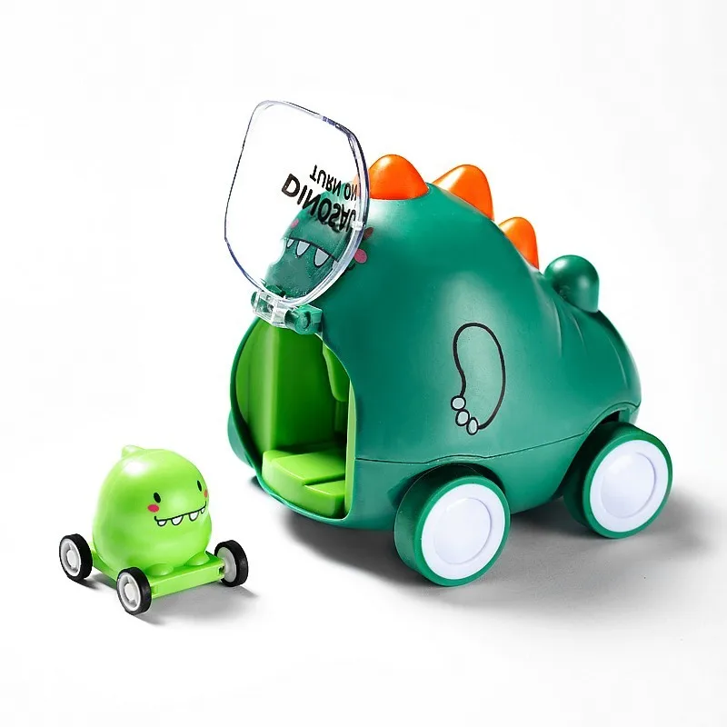 Number one home! Bored, hold down your tail and shoot out a little dinosaur! Push forward inertia catapult toy car