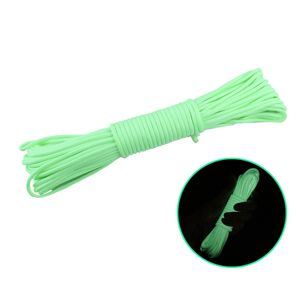 

5pcs Umbrella Rope Glowing Night Reflective Safety Fire Rescue Camping 1 Meter Umbrella Rope Hiking Strong