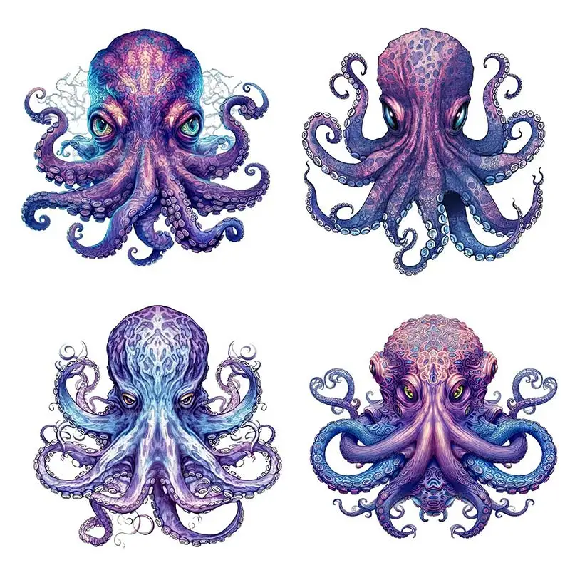 Mysterious Octopus Marine Animal Furniture Wall Stickers for Bedroom Living Room Decor Nursery Home Decoration Wall Decals S351