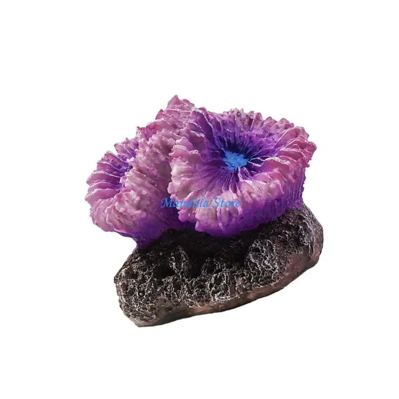 U2JC Natural Lookings Corals Reef Landscape Decoration For FishTank Underwater Decors Safe Habitats for Pet Fish Shrimp