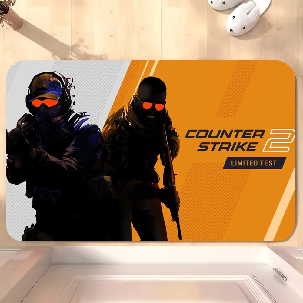 Game Counter-Strike 2 CS2 Floor Mat Bedroom Kitchen Door Bath House Super Absorbent Foot Non-slip