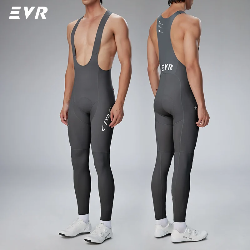 EVR Spring and Autumn Men's Cycling Bibs Double Arrow Padded Road Cycling Trousers Cycling Quick-Drying Breathable Cycling Pants