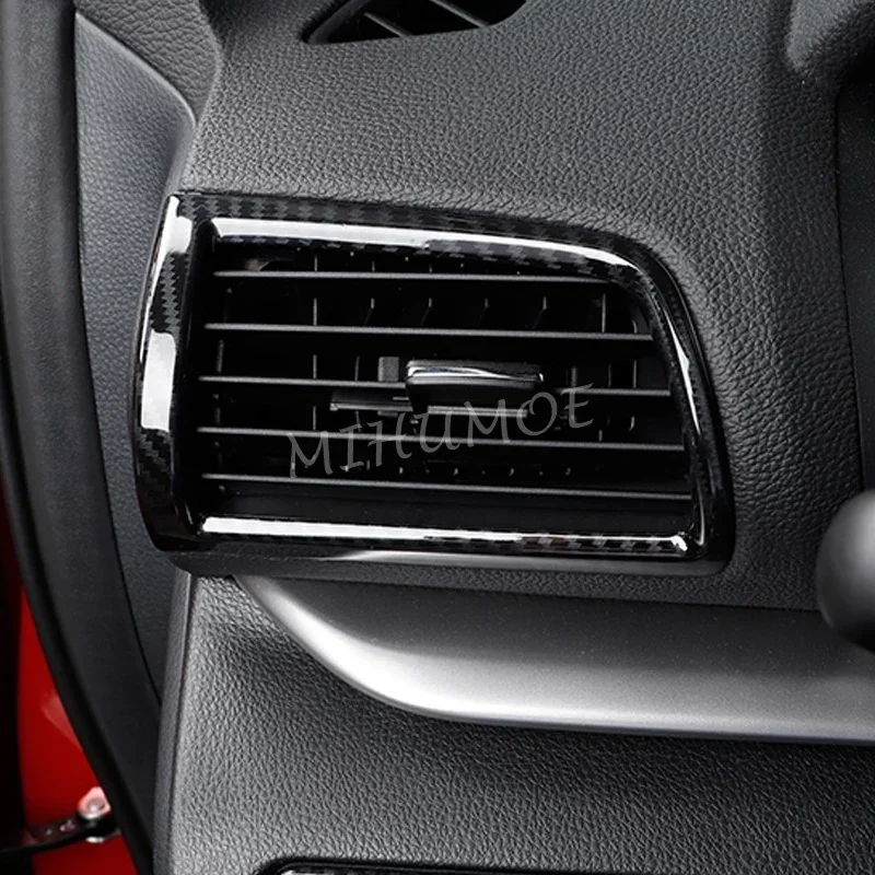 Voor Mitsubishi Eclipse Cross 2018-2025 Koolstofvezel Dashboard Side Air Vent Cover Omringt Accessoires 2024 2023 2022 2021 2020