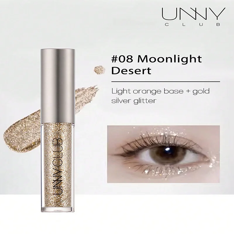 Sombra líquida brilhante, diamante flash, brilho, sombra brilhante de longa duração, leve, suave