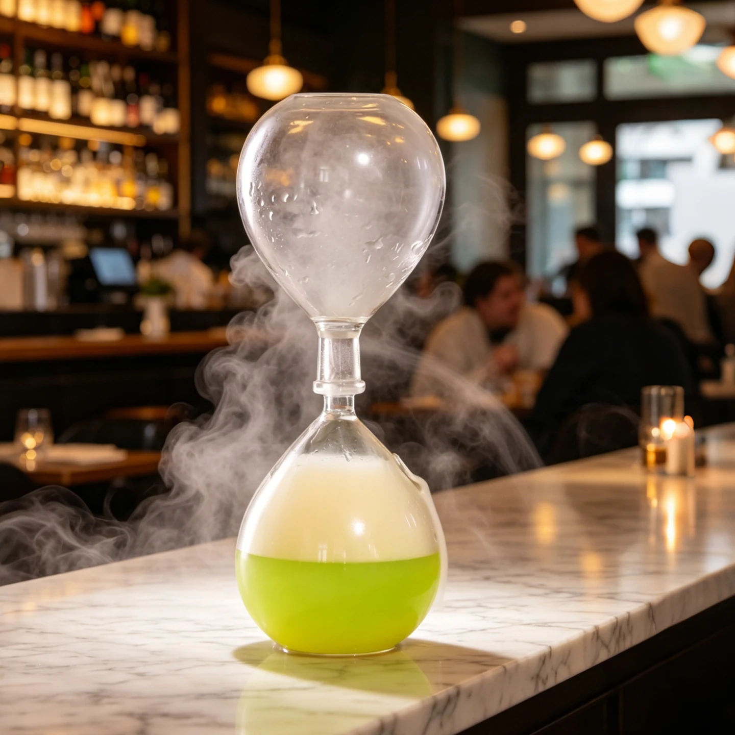 Inmeet Hourglass Shaped Smoked Cocktail Glass/Cocktail Cup/Creative Cooking Molecular Wine Glass/Mixologist