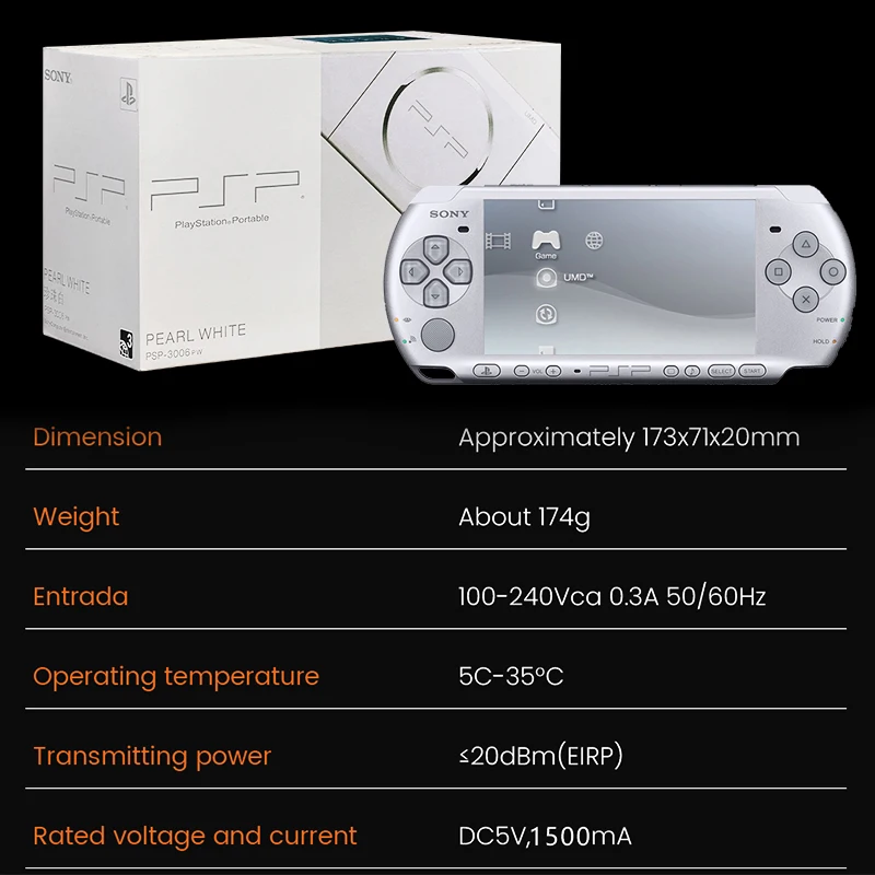 Sony PSP 3000 Original PlayStation Portable (PSP-3006) Handheld