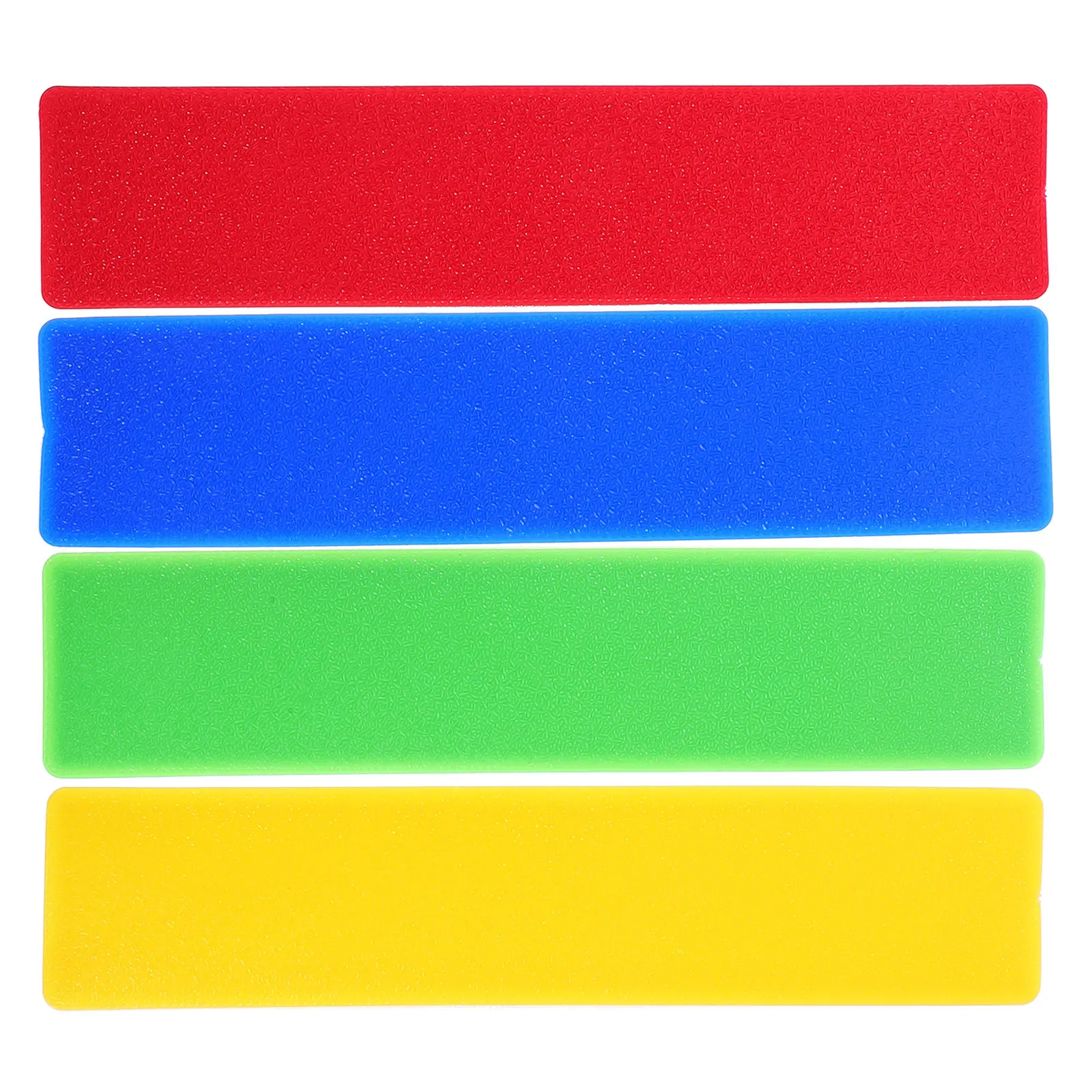 

4Pcs Tennis Court Signal Labels Anti-Slip PVC Ground Markers Long-Lasting Adhesive for Basketball Baseball Badminton Courts Red