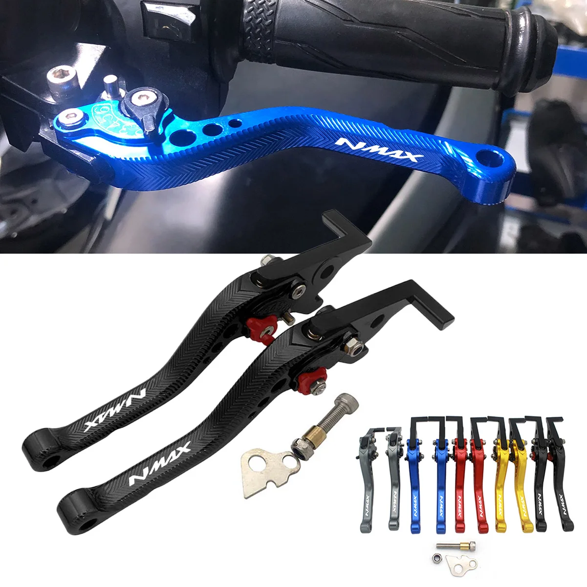 

SEMSPEED CNC 3D ромбовидный короткий стояночный тормоз сцепления рычаги для Yamaha NMAX 155 N-MAX155 N-MAX150 NMAX150 2023 Nmax аксессуары