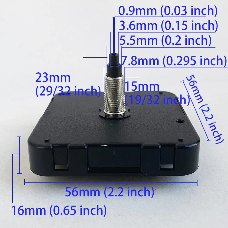 آلية حائط صامتة من نوع البطارية غير المحدودة مع إضاءة عالية 9012 ملحقات عقارب فضية يمكنك صنعها بنفسك حركة ساعة كوارتز