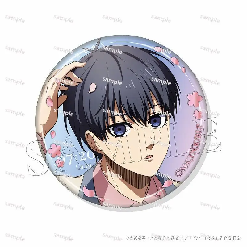 Japan Anime BLUE LOCK Figures Isagi Yoichi Rin Itoshi Metal Badge Shidou Ryuusei New Style Fashion Decor Pins Birthday Gift