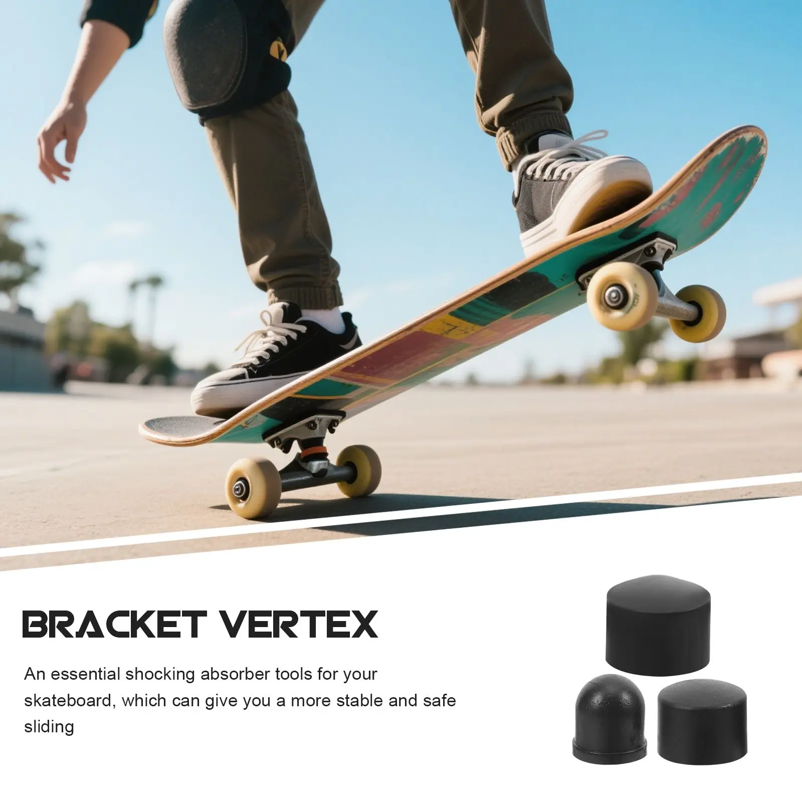 

Skateboard Truck Parts Pivot Cups Riser Pads Skating Bushing Trucks Kit Hardware