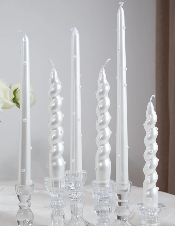 

OEQDBBBTMI 30 см жемчужный длинный полюс воск отель ароматерапия свеча украшение рабочего стола