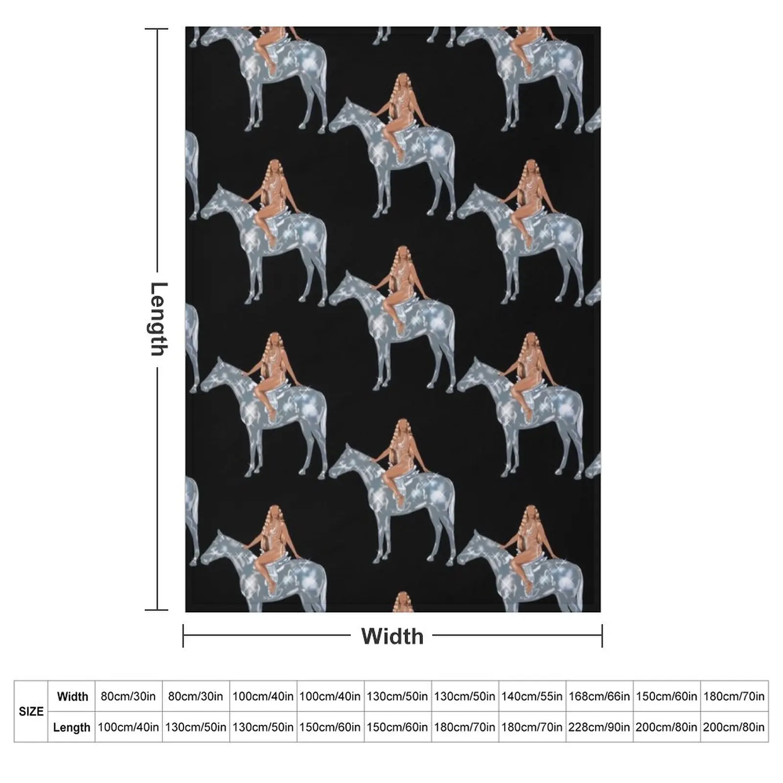 Renaissance World Tour - Album cover illustration Throw Blanket couch cozy soft plush fuzzy picnic outdoor blanket