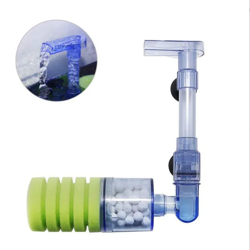 Aquariumfilter für Aquarien, Luftpumpe, Skimmer, biochemischer Schwammfilter, Aquarium-Bio-Filter, Filtro Aquario, praktisch – Detail 19