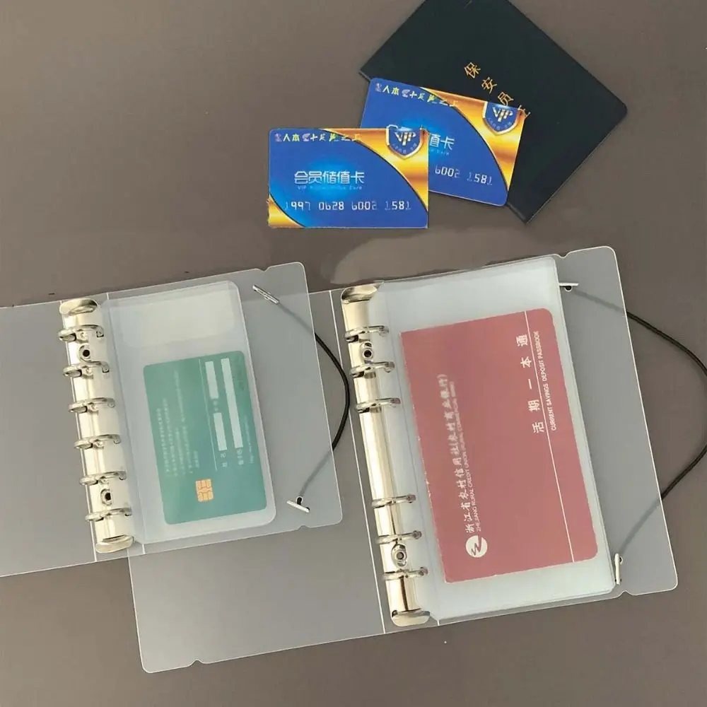 10Pcs Transparent Loose-Leaf Notebook Refill Paper A7 A6 A5 A4 Category Page Tab Spiral Binder Divider Page Separator