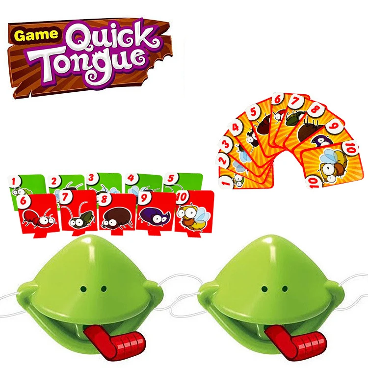 Funny Greedy Snake Frog Sticking Out Tongue Mask Mouth Blowing Music Card Toy Creative Fun Trick Tabletop Game Toy