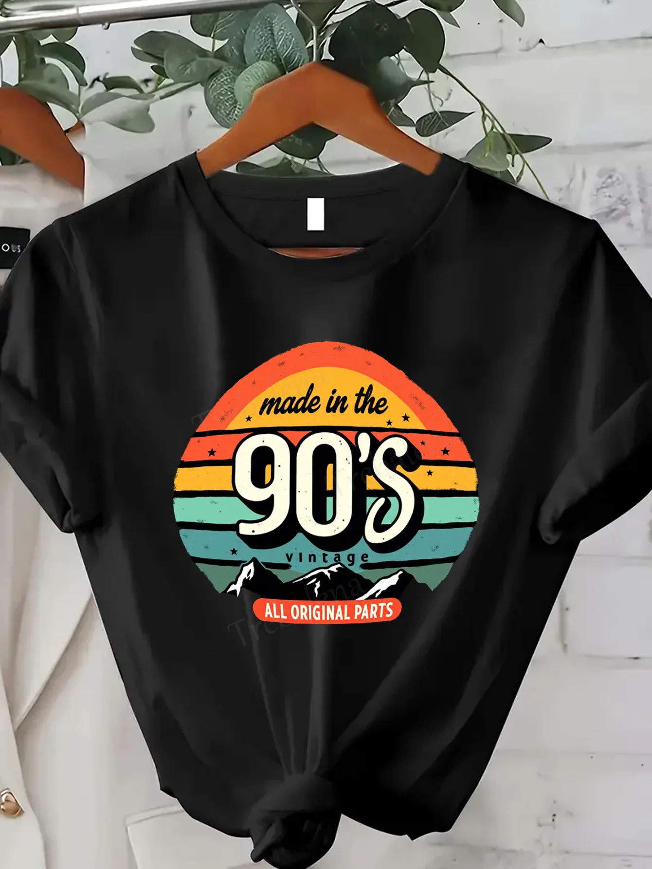 

Women T-shirt 90s Vintage Retro Tee - Made in the 90's All Original Parts