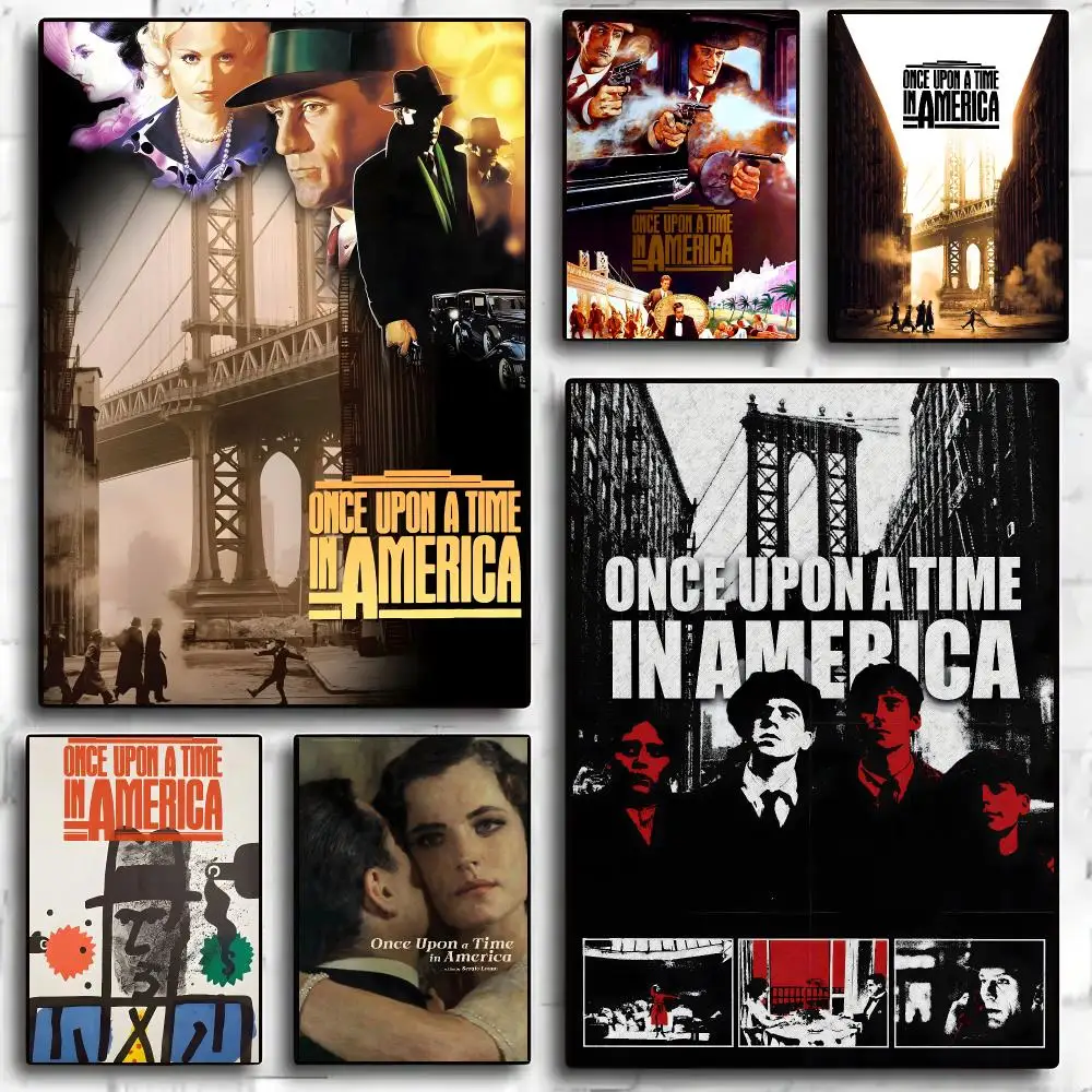 Movies Once Upon A Time In America Poster Living Room Bedroom Party Bar Decor Moisture-proof Art Wall Painting
