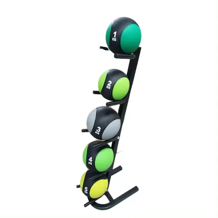 Gym Med Ball Stand Dubbele Gravity Ball Stand Solid Basketball Verwijderbaar Ball Rack Fitness Privéklaslokaalapparatuur