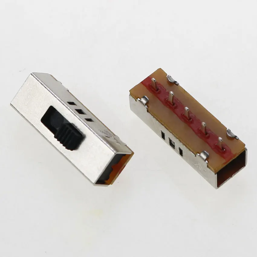 Cltgxdd 1pcs SS-23E03G2 SS-23E03G5 SS-23E03 G2 G5 2P3T Toggle Switch Drill 5 Pin 3 Gears Slide Switch