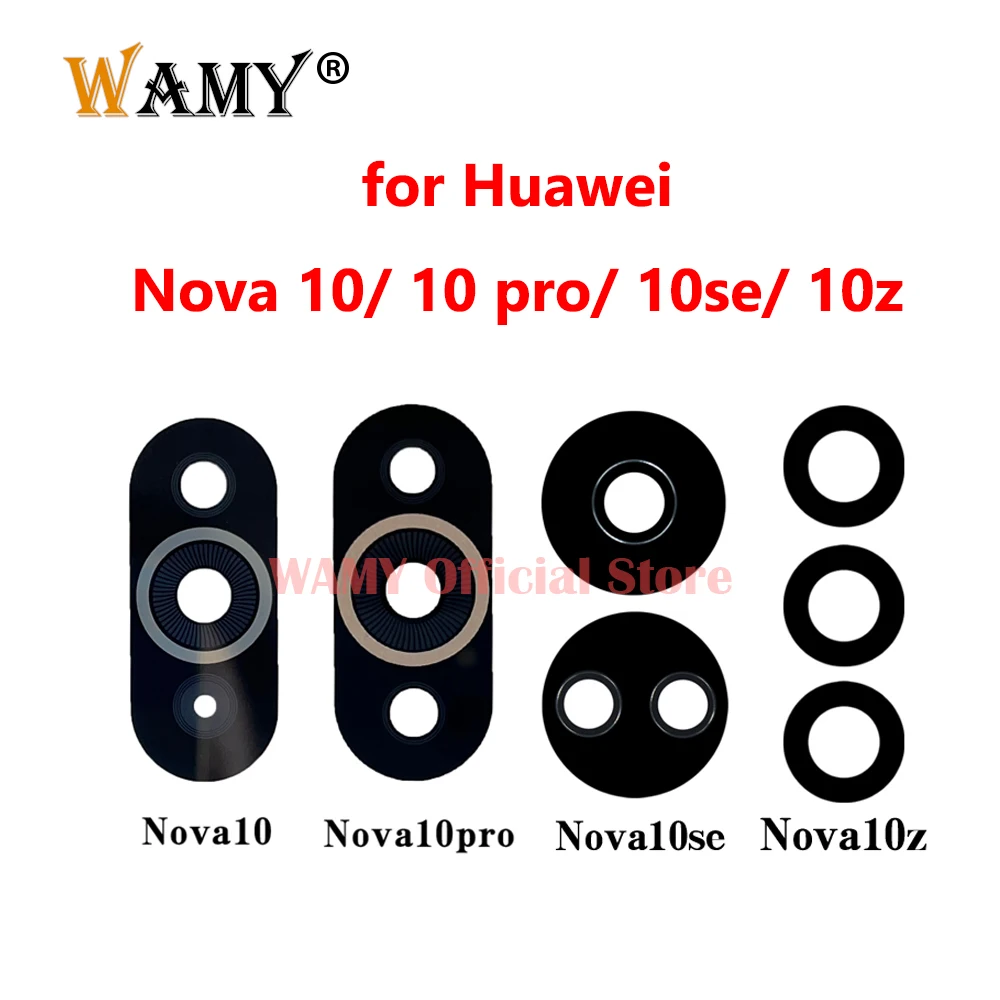 1Pcs New Rear Back Camera Glass Lens Replacement For Huawei Nova 10 Pro/ Nova 10se 10z NCO-LX1 GLA-LX1 With Adhesive Sticker