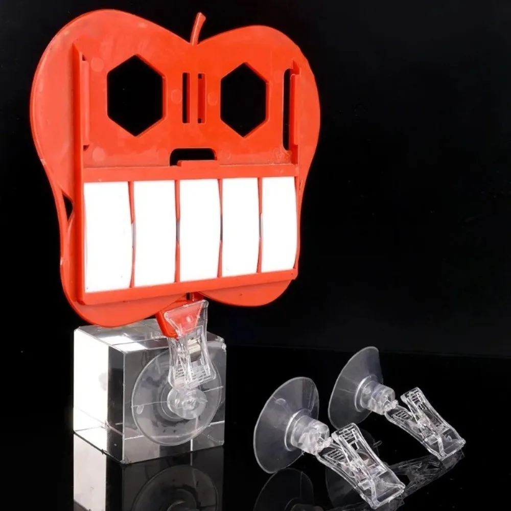 Durable Plastic Suction Cup Clip 360° Rotatable Clear Price Tag Holder Supermarket Price Clip Aquarium