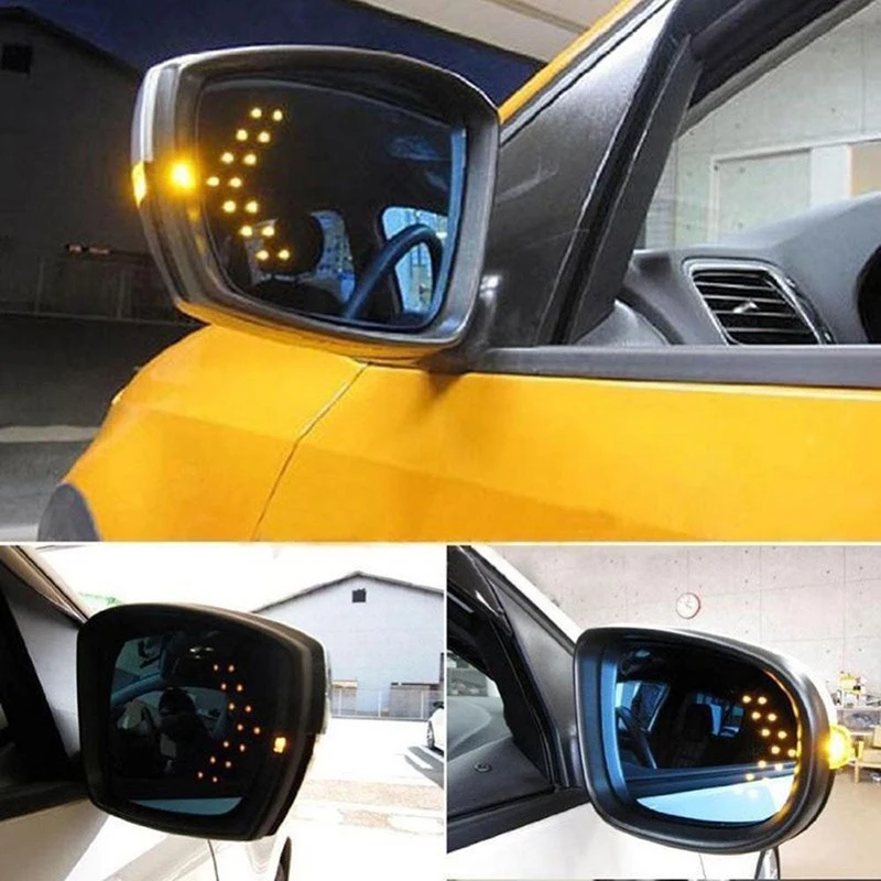 2pcs LED Arrow Panel Car Rearview Mirror Indicator Turn Signal Light for Toyota Corolla E150 Camry 40 70 Rav4 Mark2 Land Cruiser