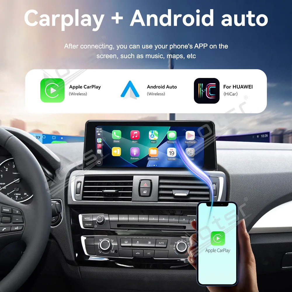 8.8 ''أندرويد 14 لسيارات BMW 1 Series F20 2013-2019 نظام ملاحة GPS للسيارة CarPlay HD شاشة تعمل باللمس رئيس وحدة مشغل وسائط متعددة راديو Aut #4