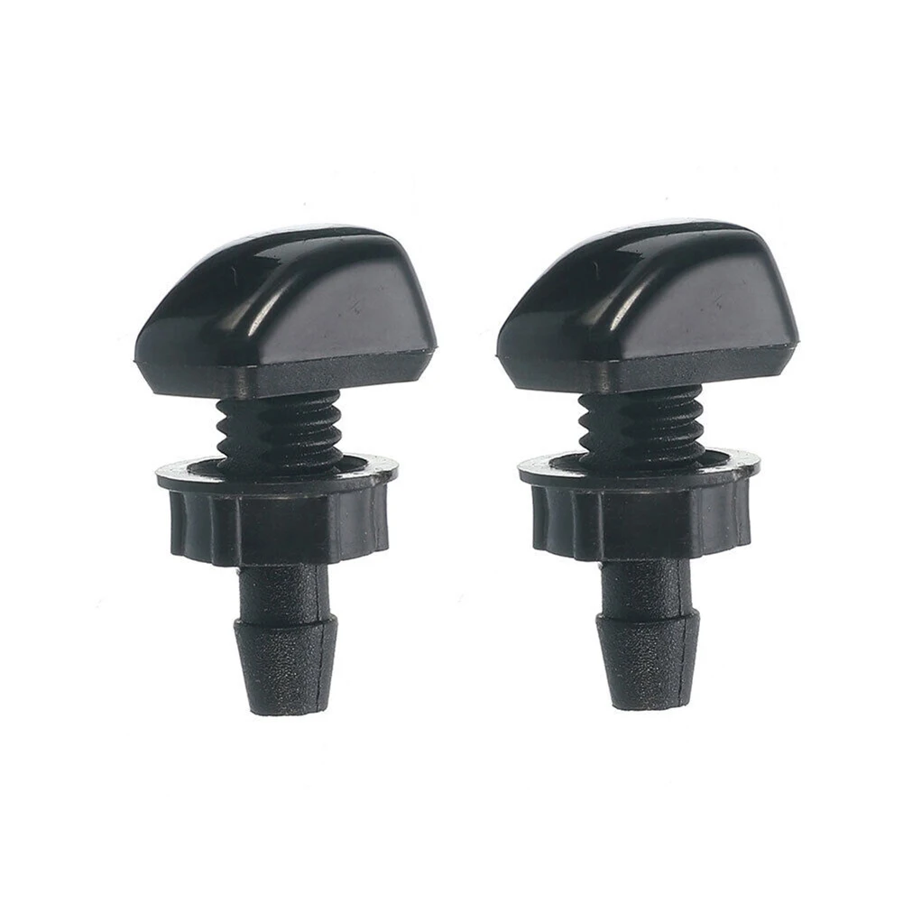 2Pcs Car Windshield Wiper Washer Spray Nozzle Dual Holes Windshield Washer Nozzle Wiper Water Spray Jet Fits Most Auto Models