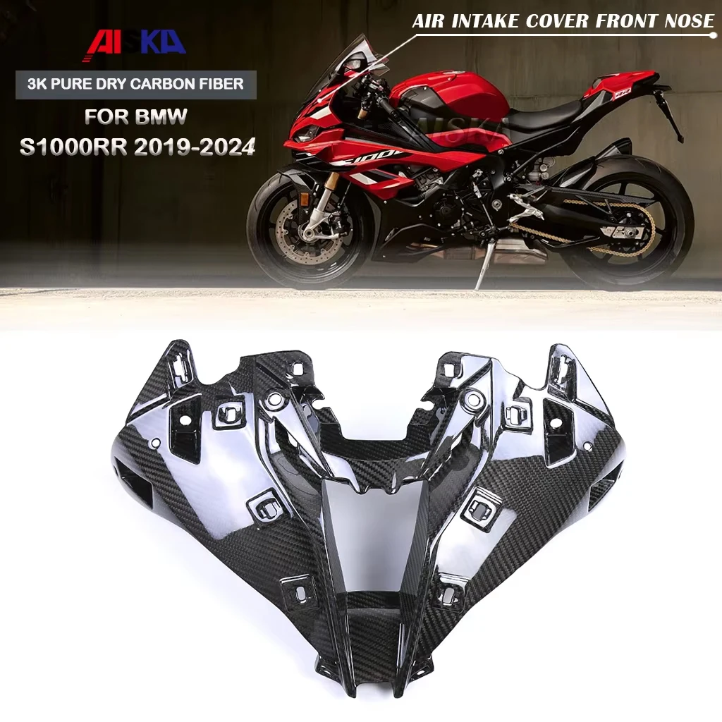 

3K Dry Carbon Fiber Motorcycle Body Fairing Modification AirIntake Front Nose Kit For BMW S1000RR 2019 2020 2021 2022 2023 2024