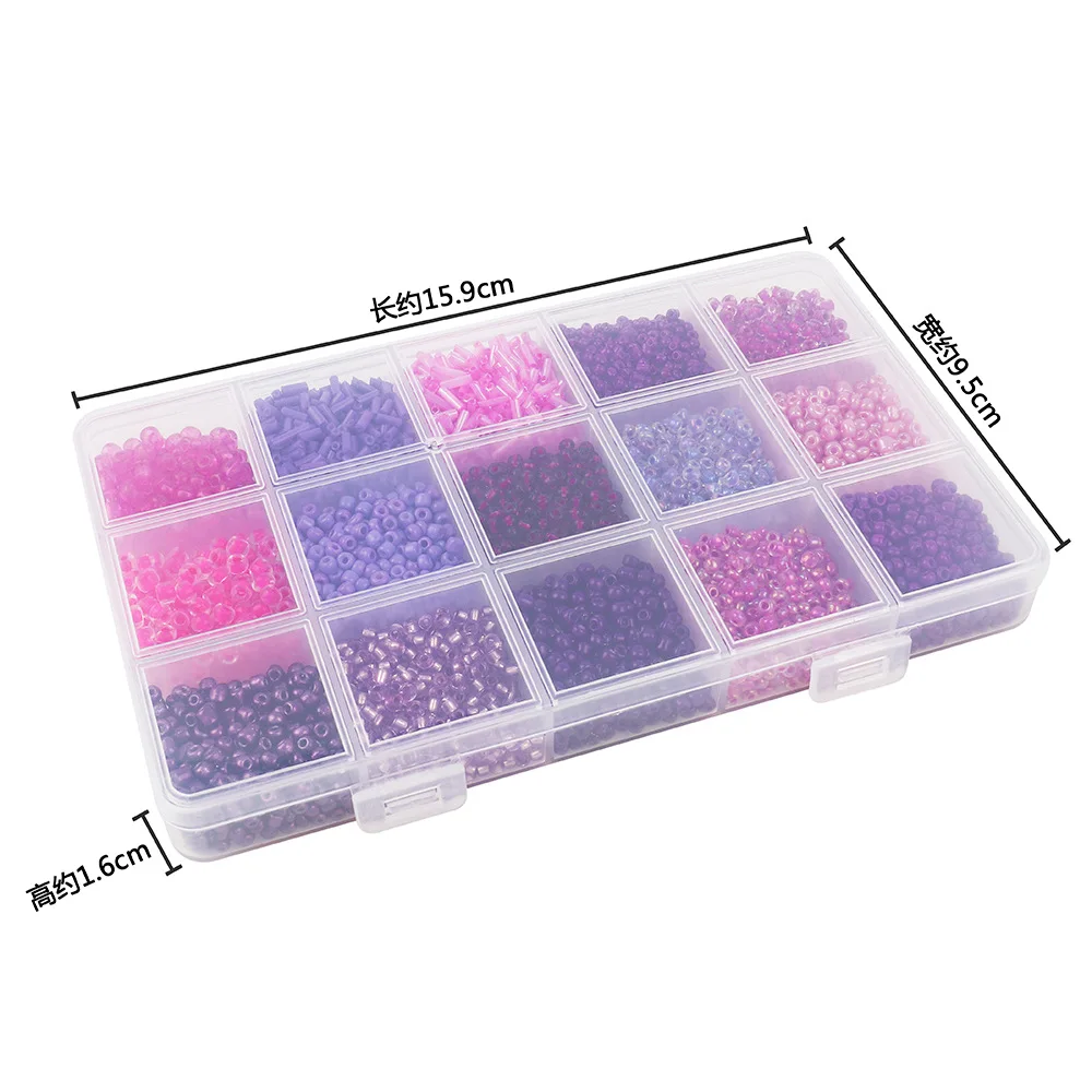 Jewelry Making Kit Seed Beads Set Glass Beads Set Bracelets Necklace Ring Making Seedbeads Kit For DIY Art Craft