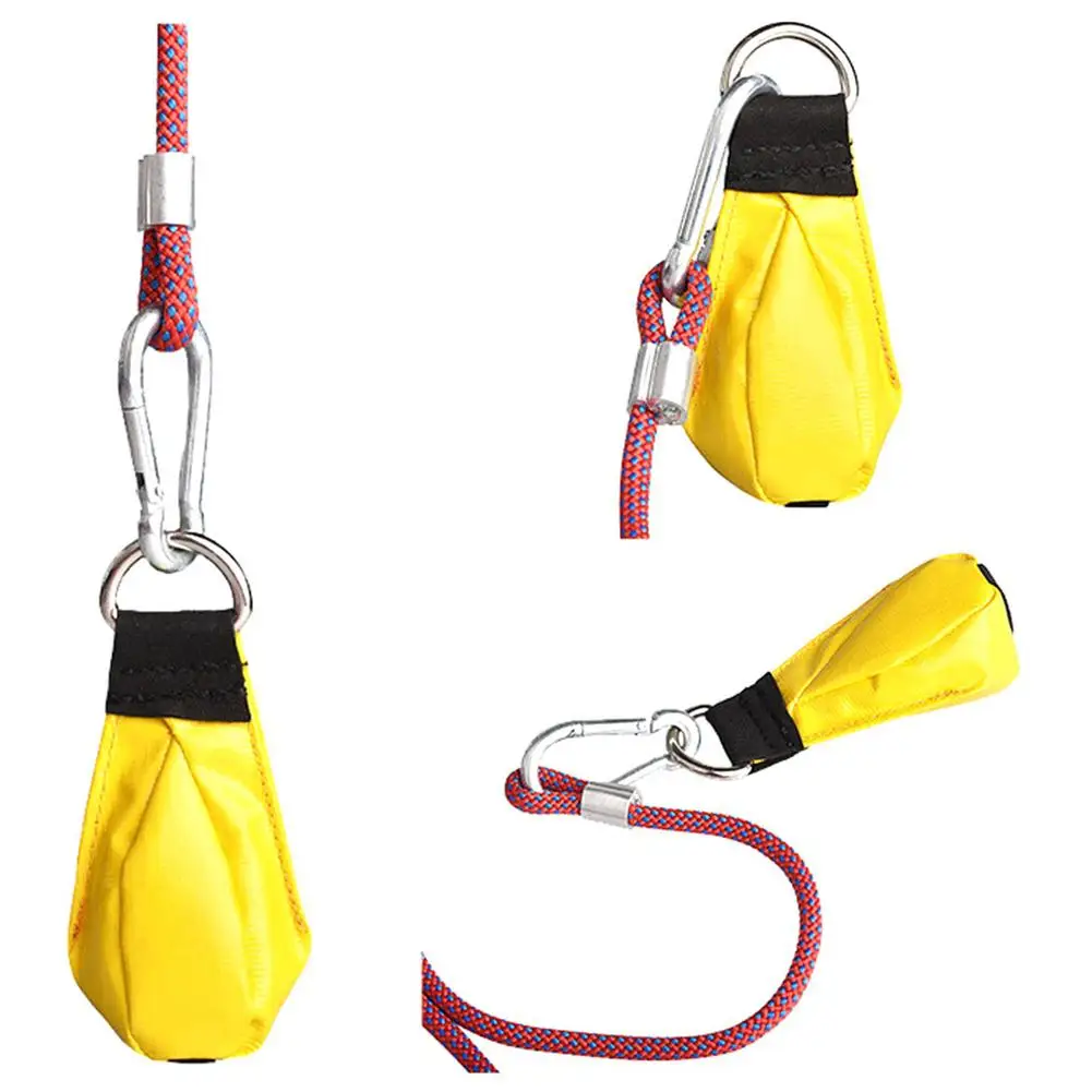 2023 Outdoor Throw Weight Bag Pouch Tear-resistant Safety Rope Throwing Sandbag For Field Tree Rock Climbing