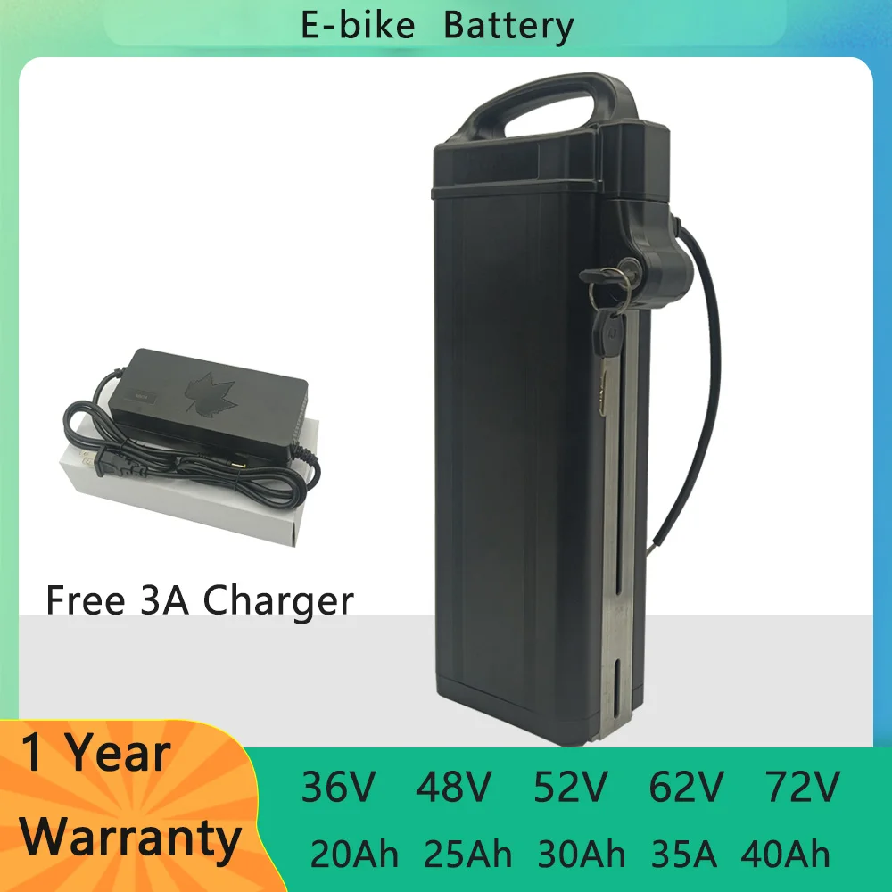 Electric Bicycle Battery 48V 20Ah 24Ah 28Ah 52V 17.5Ah 21Ah 24.5Ah Fiido T1 Cargo L3 Heybike Explore Vivi Z8 Ebike Battery Akku