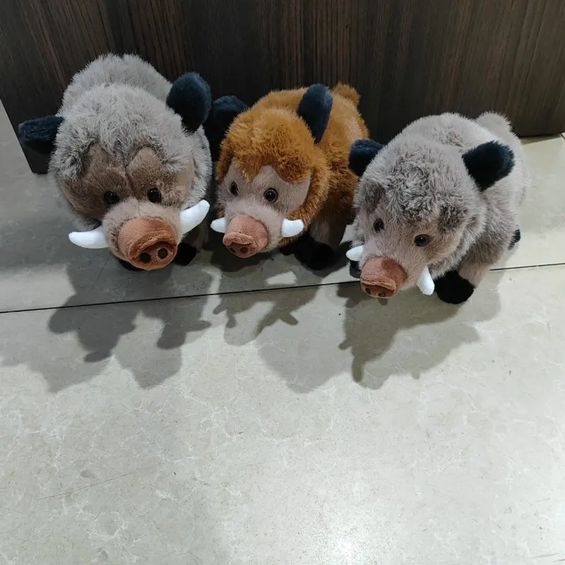 Kawaii Mountain Pig Doll Lovely Stuffed 25/30cm Simulation Wild Boar Plush Toy Eurasian Wild Boar Doll For Gift