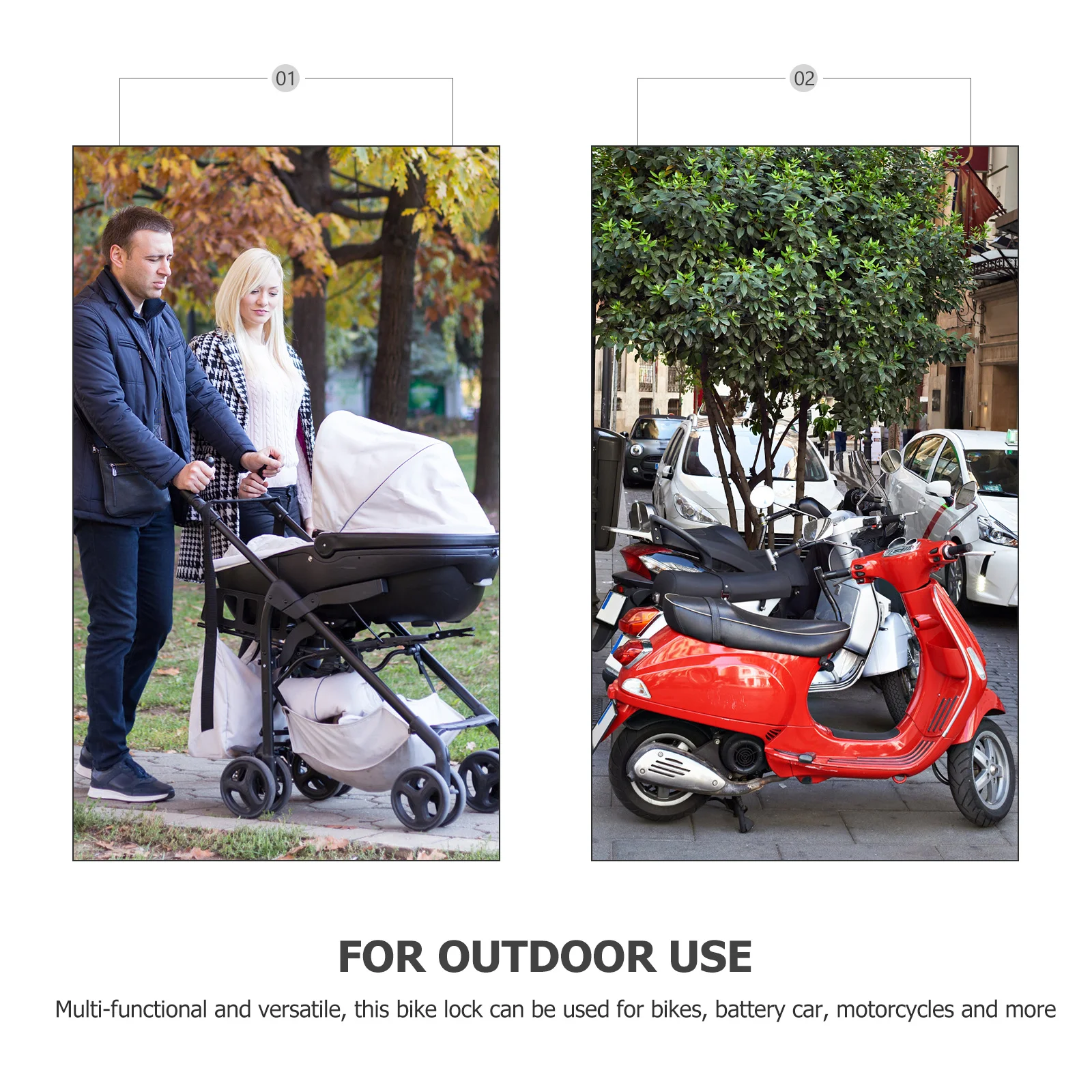 Snowboard Lock Three Digit Password Coded Lock Multi-Function Portable Bike Anti-Theft Sports Gear Snowboard Gear