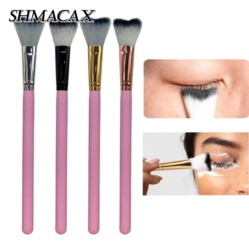 속눈썹 연장 클렌징용 1개 속눈썹 샴푸 곡선 브러쉬, 부드러운 메이크업 제거 목욕용 스위프 브러쉬 도구