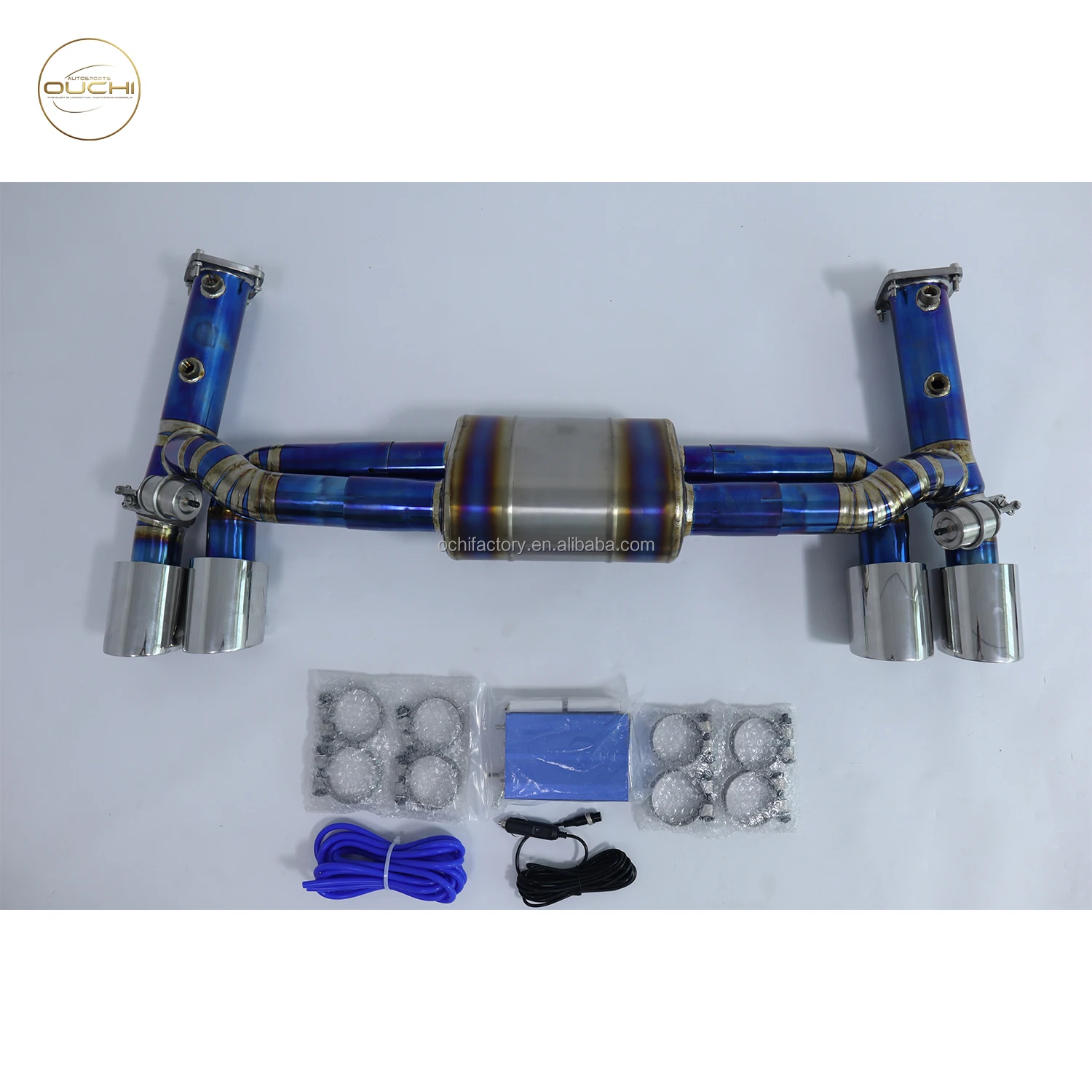 

Ouchi Titanium Exhaust Catback For Porsche 911 991.2 Targa 4/4s /GTS Carrera GTS/4 GTS /S 2016-2017 3.0T With Muffler Valves